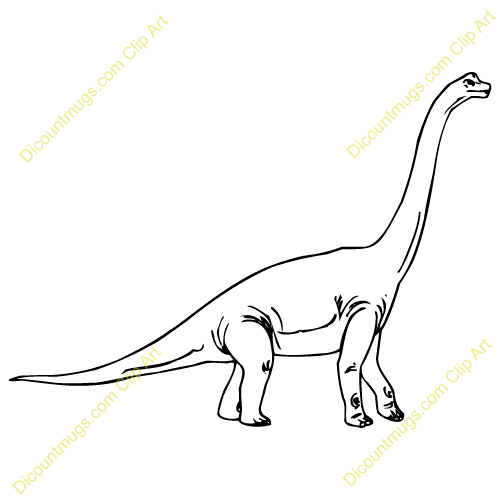 Brachiosaurus Dinosaur A Huge Long Neck And Tail Dinosaur