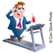 Cartoon Man Business Suit Wearing Walking Stock Photos And Images
