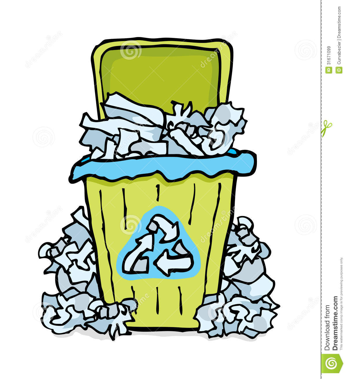 Recycling Paper Bin Royalty Free Stock Images   Image  31671099
