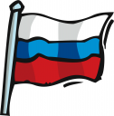 Royalty Free Russia Flag Clipart