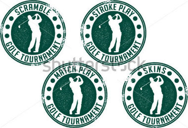 Vintage Golf Toernooi Stamps