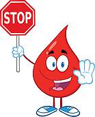 Blood Drop Stop Sign Stock Illustration Images  692 Blood Drop Stop