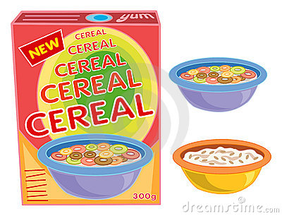 Box Cereal Bowl Porridge Stock Photo   Image  2980720