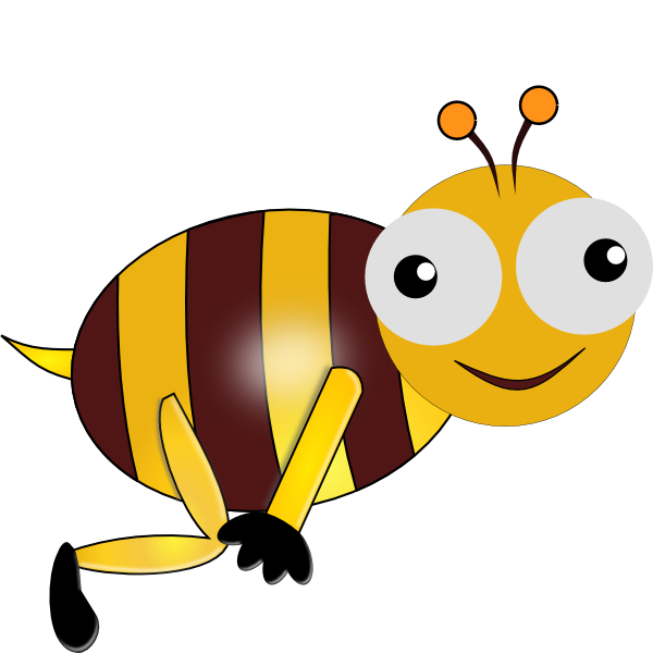 Bumble Bee Smiling Clip Art At Clker Com   Vector Clip Art Online
