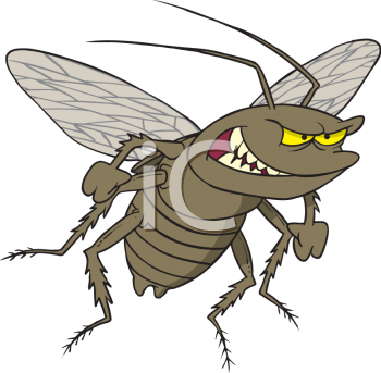 Cartoon Smashed Bug Clipart Image