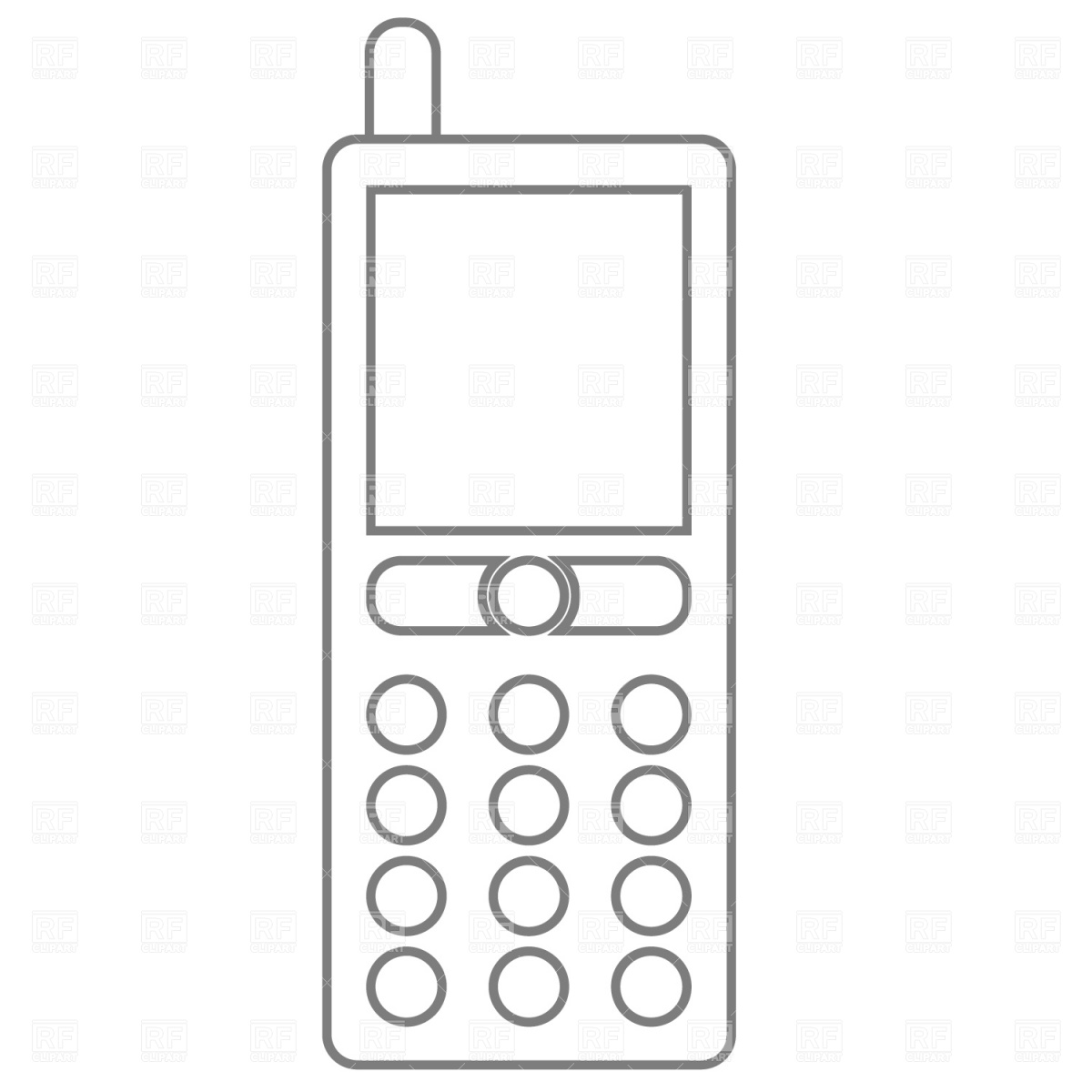 Cell Phone Download Royalty Free Vector Clipart  Eps
