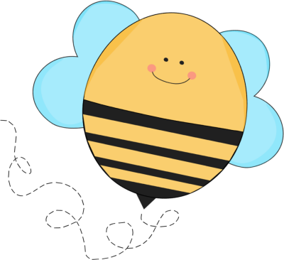 Chubby Flying Bee Clip Art Image   Cute Round Chubby Flying Bee With