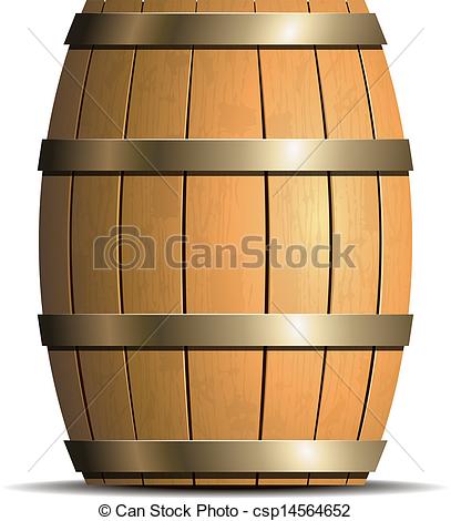 Clipart Vector Of Wooden Barrel Vector Csp14564652   Search Clip Art