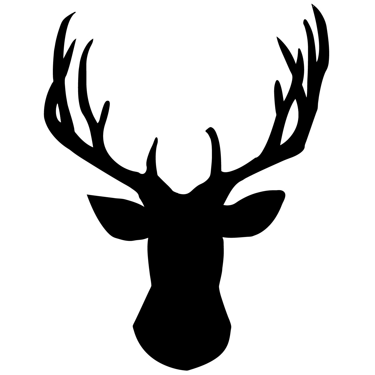 Deer Head Silhouette Vector   Clipart Best