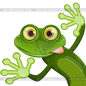 Frog Cartoon   Vector Clip Art