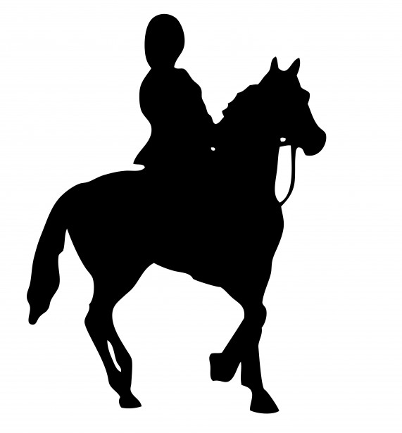 Horse Rider Silhouette Clipart By Karen Arnold