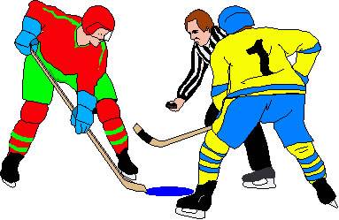 Ice Hockey Clip Art   Faceoff Gif