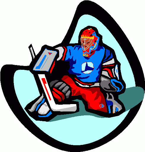 Ice Hockey Goalie Clipart