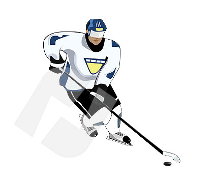 Ice Hockey Vector Clip Art  00084