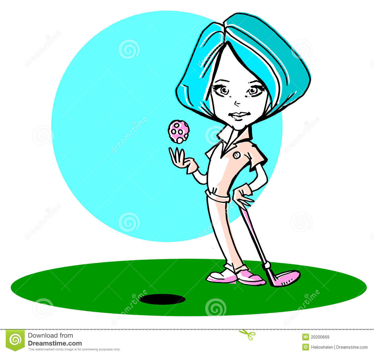 More Similar Stock Images Of   Caucasian Golfer Young Woman  Clipart  