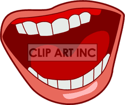 Open Mouth Clipart Black And White Mouth Clip Art