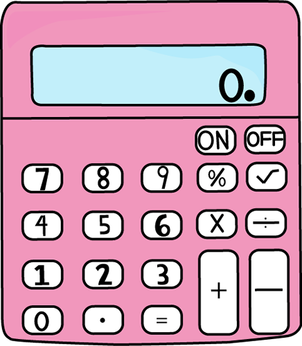 Pink Calculator Clip Art Image   Pink Calculator Tranpsrent Png Vector    
