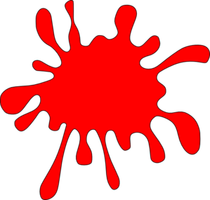 Red Splatter Clip Art At Clker Com   Vector Clip Art Online Royalty
