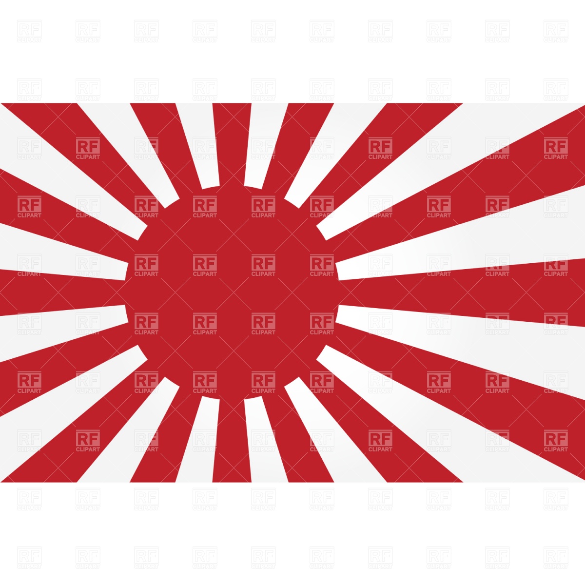 Rising Sun Japan Flag Download Royalty Free Vector Clipart  Eps