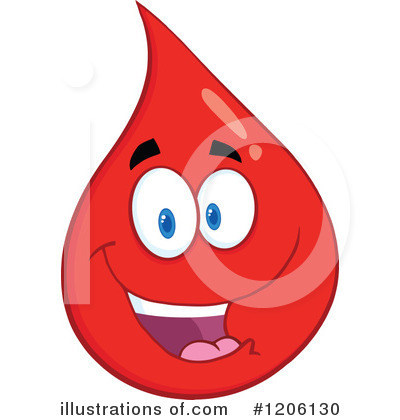 Royalty Free  Rf  Blood Drop Clipart Illustration By Hit Toon   Stock