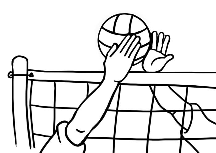 Volleyball Clipart   Awesome And Free    Volleyball Court Central