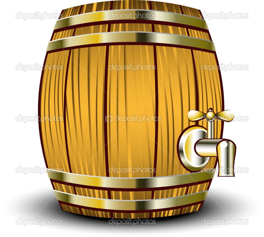 Wooden Barrel   Stock Vector   Jara3000  3686715