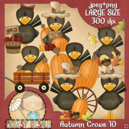 Autumn Crows By Primsy Resale