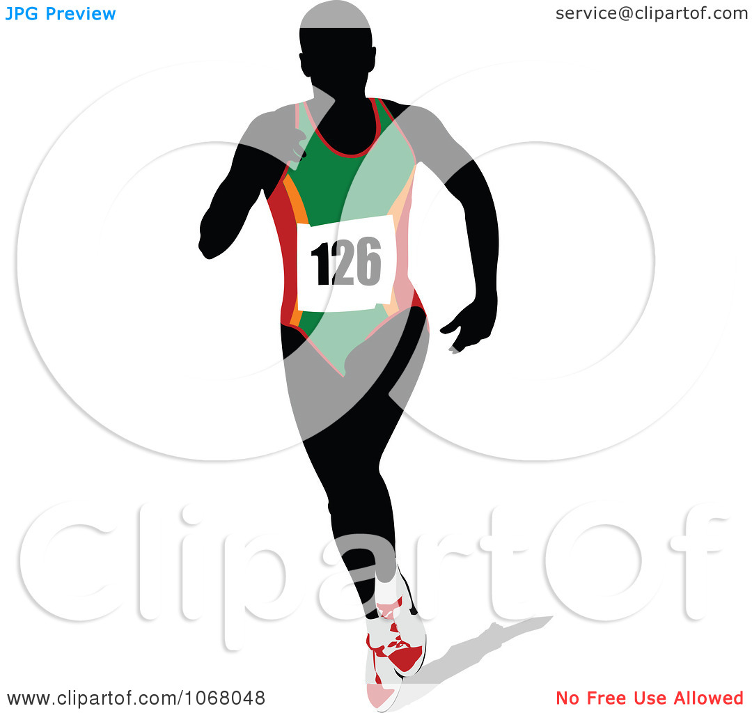 Clipart Female Runner 1   Royalty Free Vector Illustration By Leonid