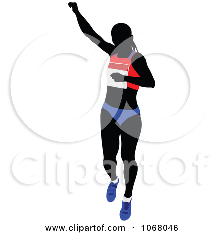Clipart Female Runner 3   Royalty Free Vector Illustration By Leonid
