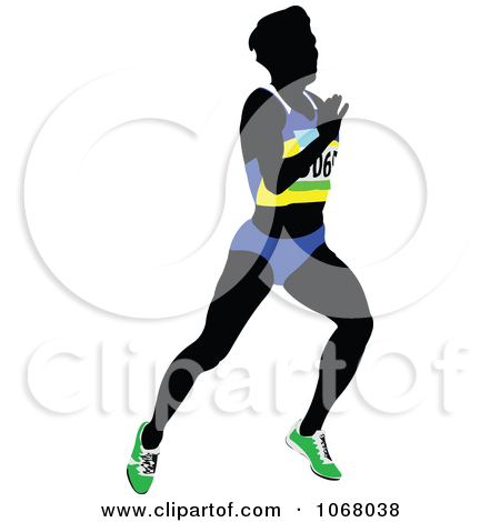 Clipart Female Runner 4   Royalty Free Vector Illustration By Leonid
