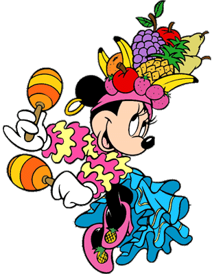 Clipartsegifs Com Br Cliparts Disney Minnie Minnie Carmen Miranda Gif