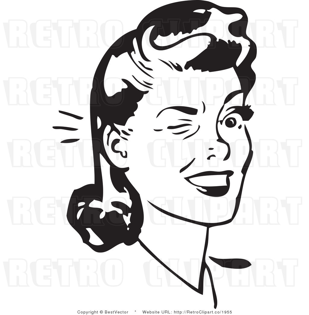 Female Wink Clipart   Cliparthut   Free Clipart