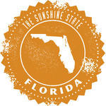 Florida Usa State Stamp Usa Map United States Of America