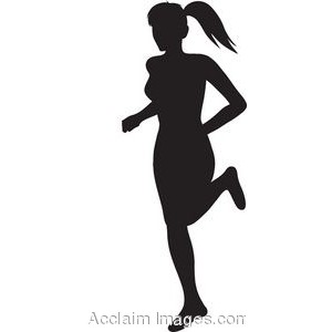 Girl Running Silhouette   Clipart Panda   Free Clipart Images