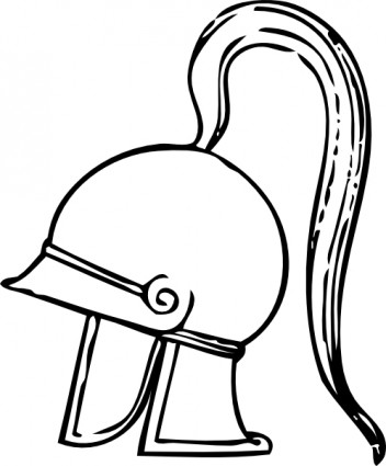 Greek Helmet Clip Art Free Vector In Open Office Drawing Svg    Svg    