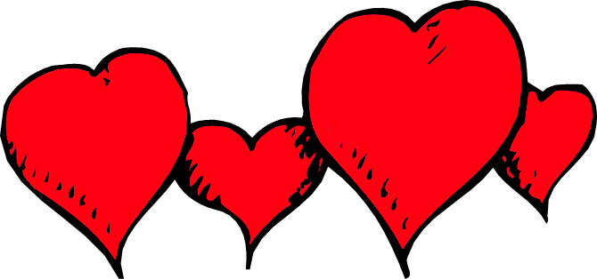 Hearts In A Row Clipart   Clipart Panda   Free Clipart Images