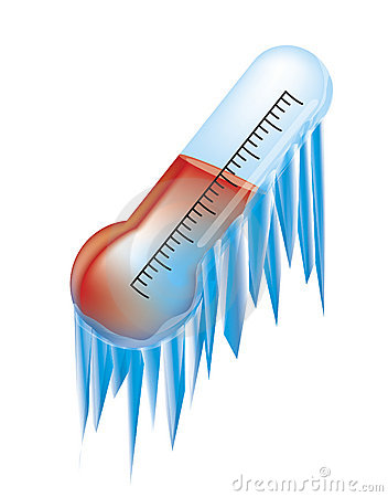 Icy Thermometer Royalty Free Stock Photos   Image  20229698