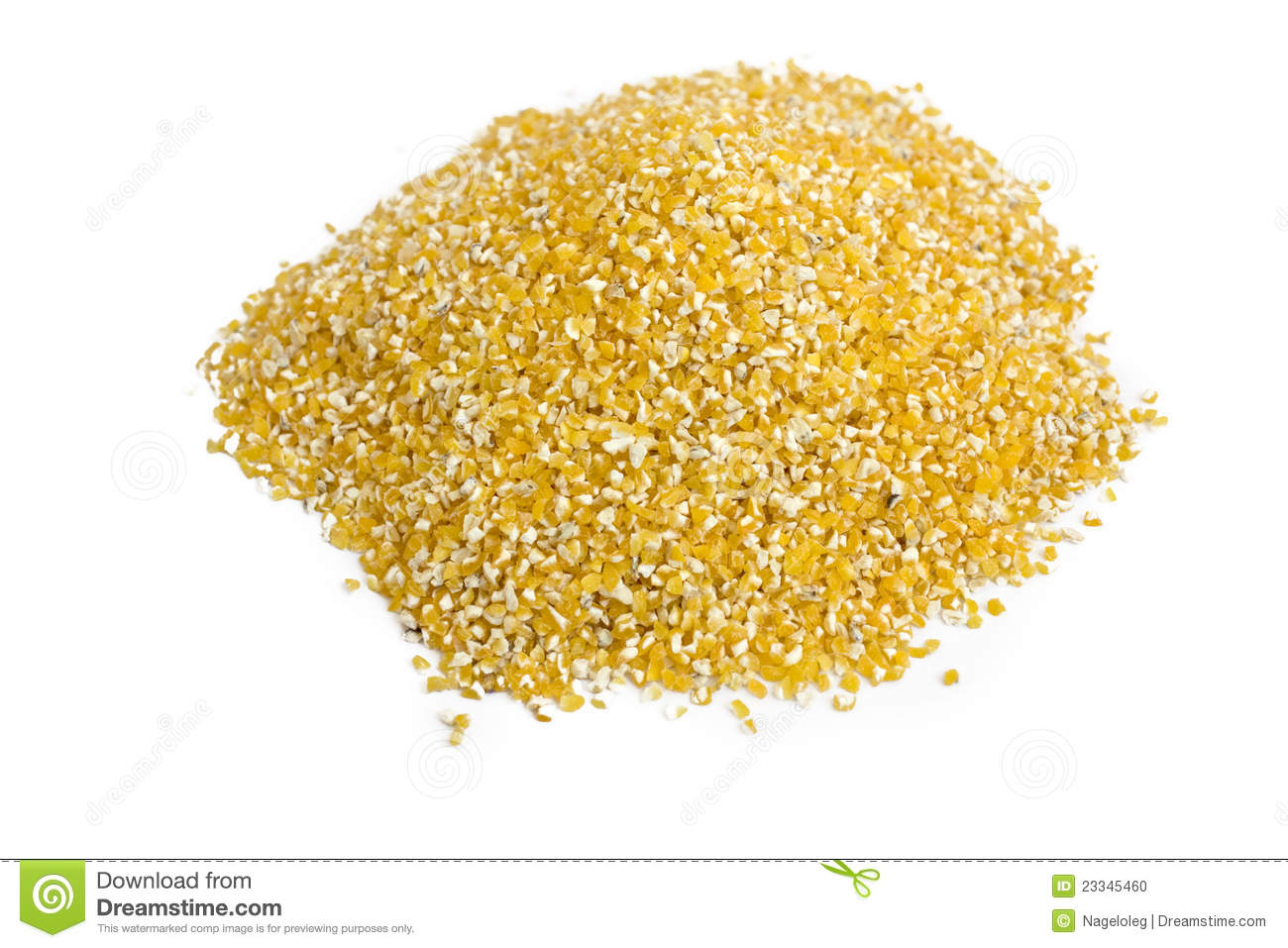 Pile Of Corn Grits Stock Photo   Image  23345460