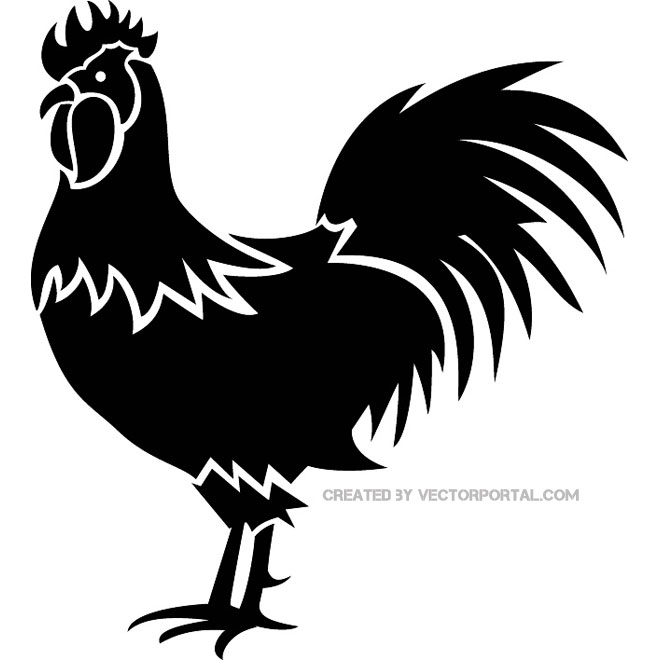 Rooster Vector Image   Download At Vectorportal