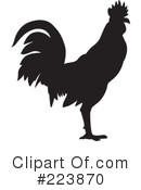 Royalty Free  Rf  Black And White Rooster Clipart And Illustrations  1