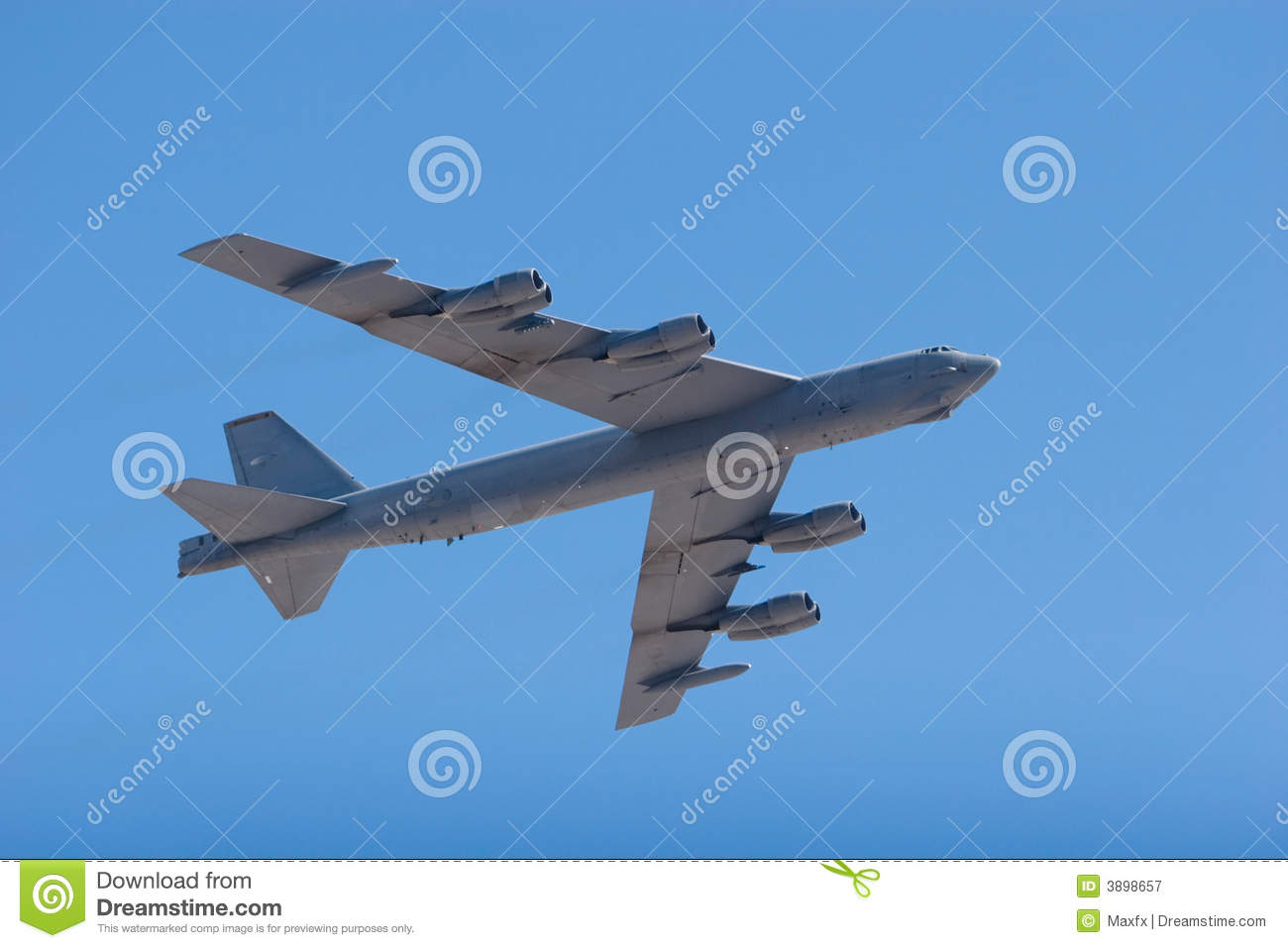 Royalty Free Stock Photography  B 52 Bomber Jet