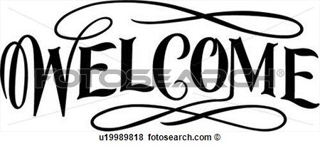 Sign Business Signs Welcome Word   Fotosearch   Search Clipart