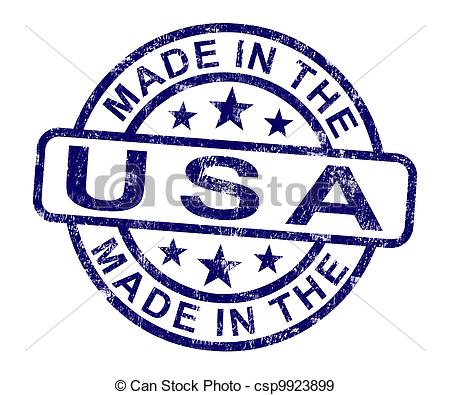 Stock Illustration Of Made In Usa Stamp Shows Product Or Produce Of