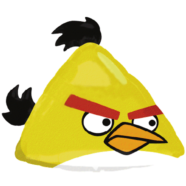 Angry Birds Yellow Bird Supershape Foil Balloon At Birthday Direct