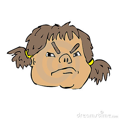 Angry Woman Face Clipart Angry Girl Face 20788429 Jpg