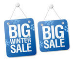 Big Winter Sale Signs Set Big Winter Sale Signs Set
