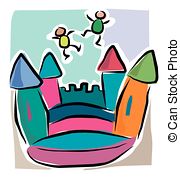 Bouncy Castle Clip Art Vector And Illustration  14 Bouncy Castle