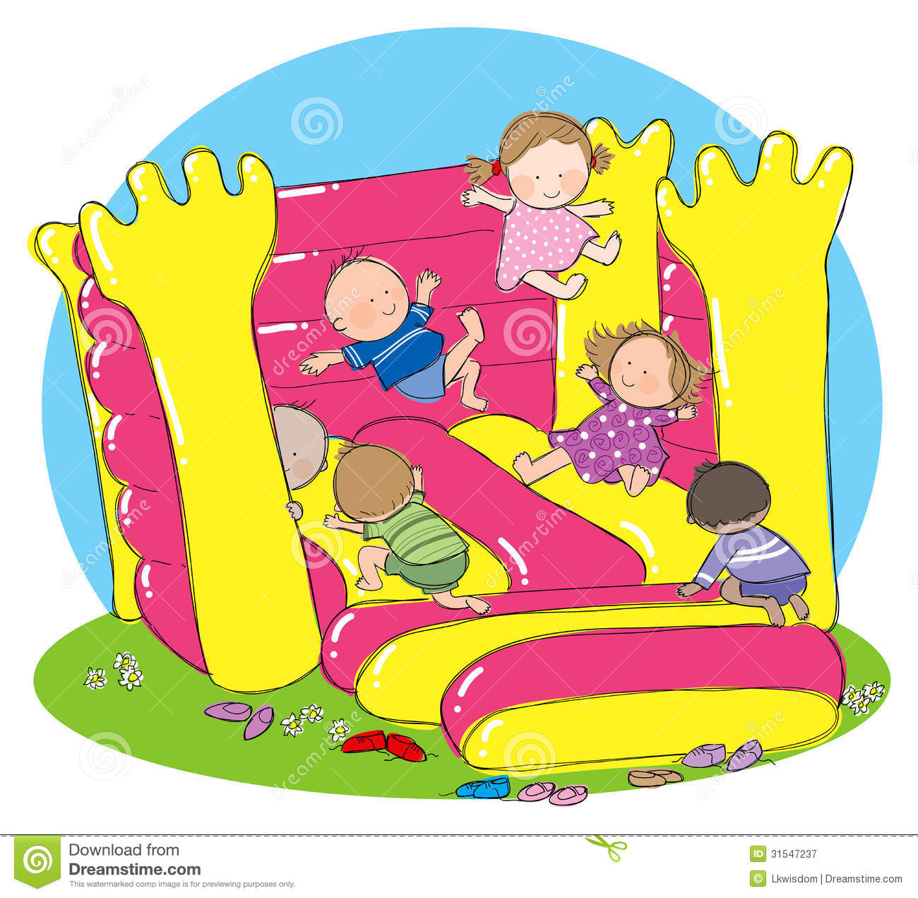 Bouncy Castle Party Royalty Free Stock Photography   Image  31547237