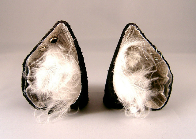     Cat Ears With Earrings White Black Gray Goth Lolita Kawaii     Photos