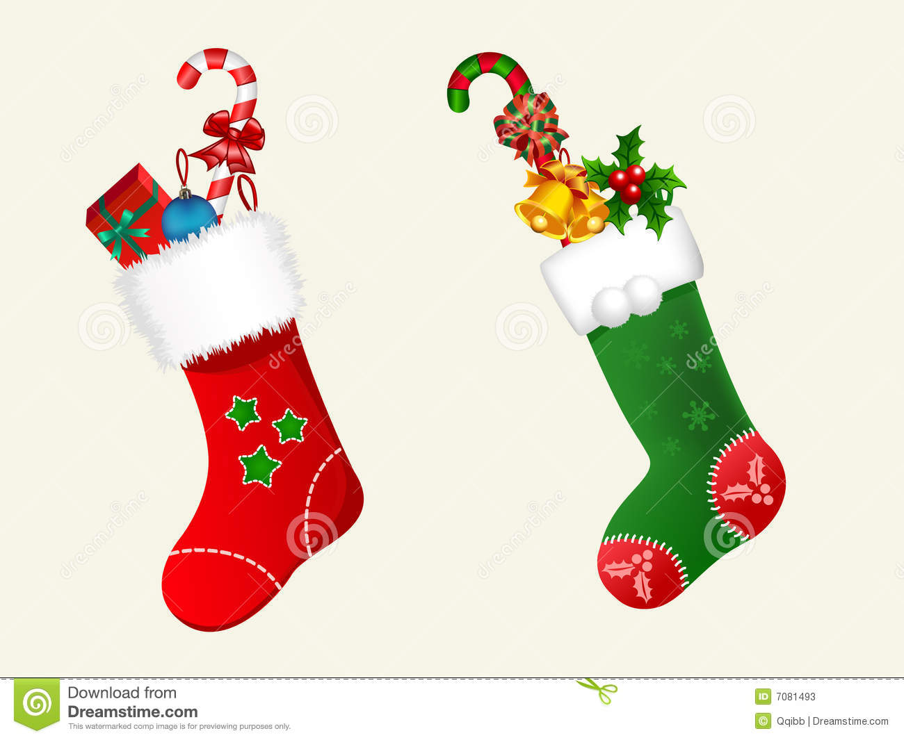 Christmas Stockings Stock Photos   Image  7081493